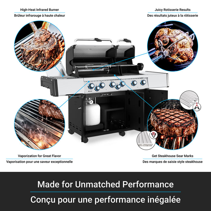 Broil King Regal S 690 Pro IR 6-Burner 60,000-BTU Propane Gas BBQ - 957944 Grill