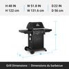 Broil King Royal 340 Shadow 3-Burner 30,000-BTU Natural Gas BBQ - 824167 Grill | Broil King Royal 340 Shadow 3-bruleurs 30 000 BTU Barbecue a gaz naturel - 824167