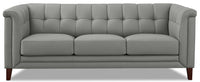 Hydeline Bodie Leather Sofa - Grey