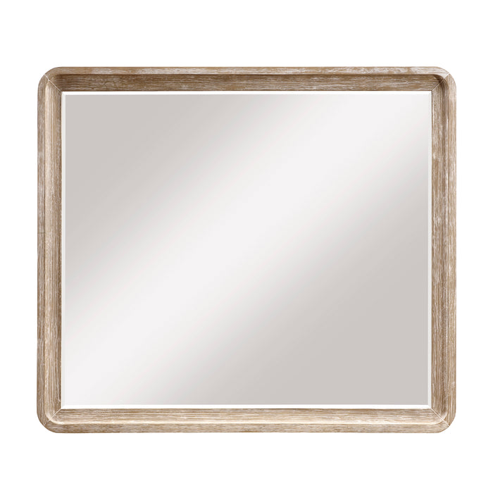 Sasha Bedroom Dresser Mirror - Natural Oak Brown