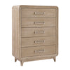 Sahsa Bedroom Chest of Drawers, 5-Drawer, 40\"W x 52\"H - Natural Oak Brown
