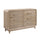 Sasha Bedroom 6-Drawer Dresser, 62"W x 38"H - Natural Oak Brown