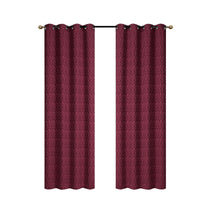 Jacquard Panel Cubic Red 84