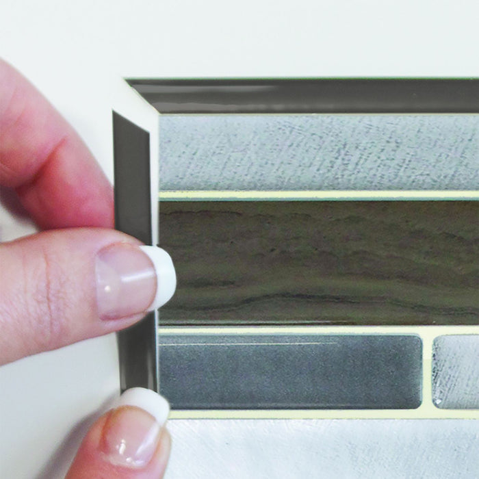 Smart Tiles Peel and Stick 4-Sheet 18 x 0.27 Backsplash - Smart Edge Orfero