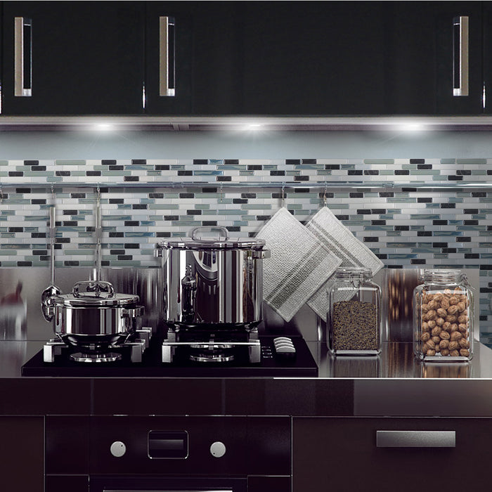 Smart Tiles Peel and Stick 4-Sheet 10 x 9 Backsplash - Muretto Brina