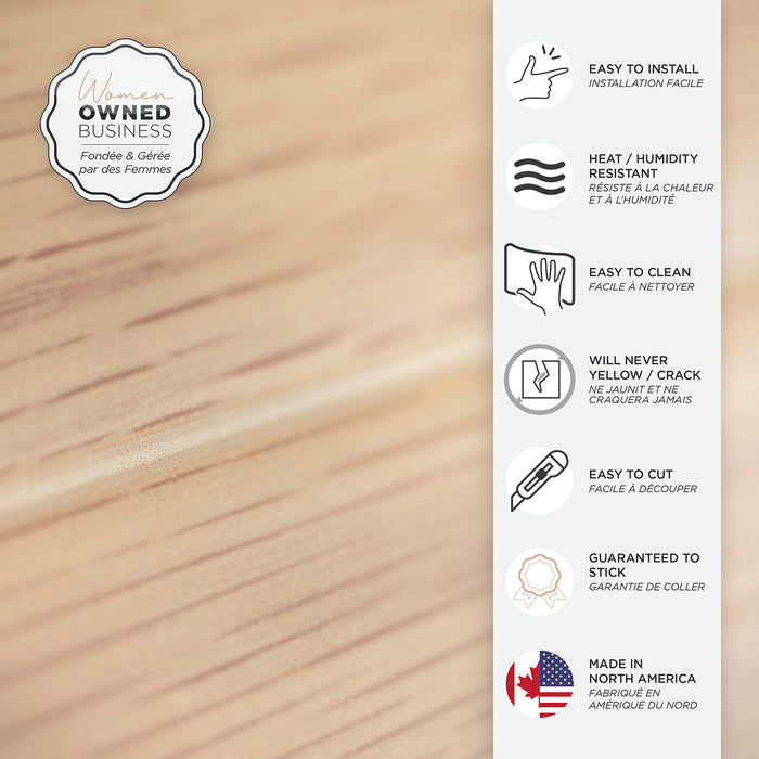 Smart Tiles Peel and Stick 2-Sheet 23 x 12 Backsplash - Norway Oak