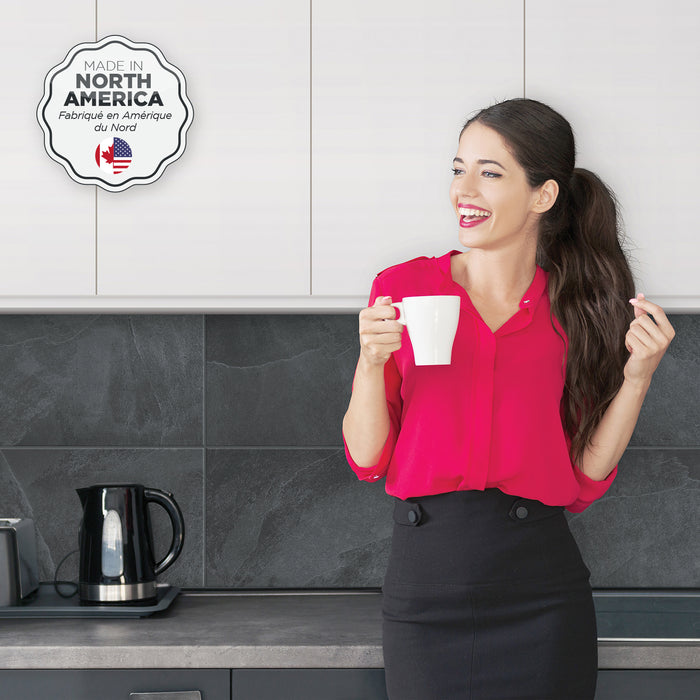 Smart Tiles Peel and Stick 2-Sheet 23 x 12 Backsplash - Blok Slate