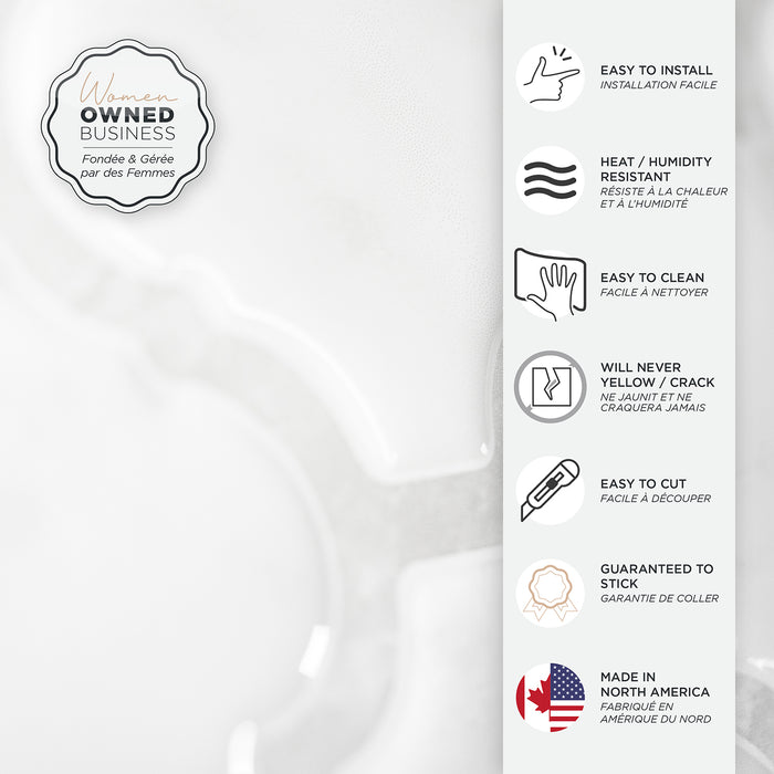 Smart Tiles Peel and Stick 2-Sheet 23 x 12 Backsplash - Blok Arabesco