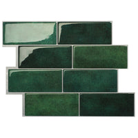 Smart Tiles Peel and Stick 4-Sheet 12 x 9 Backsplash - Metro Fiona