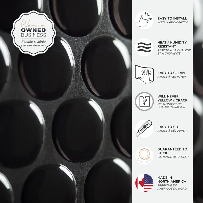 Smart Tiles Peel and Stick 4-Sheet 9 x 9 Backsplash - Penny Nora