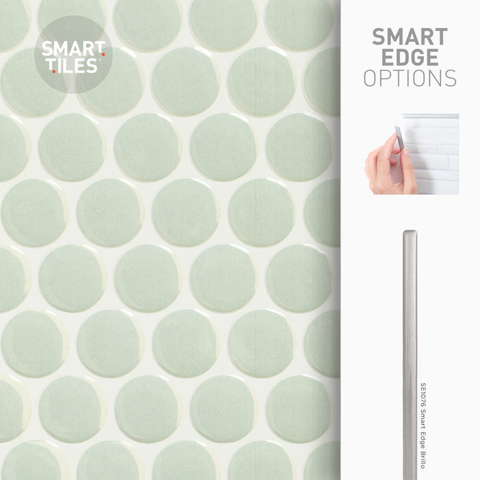 Smart Tiles Peel and Stick 4-Sheet 9 x 9 Backsplash - Penny Sergio