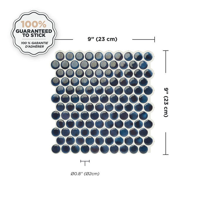 Smart Tiles Peel and Stick 4-Sheet 9 x 9 Backsplash - Penny Davy