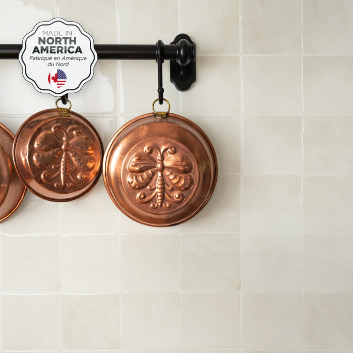 Smart Tiles Peel and Stick 4-Sheet 9 x 9 Backsplash - Zellige Oia