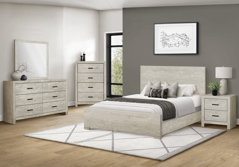 Soren Bedroom Dresser Mirror, Attachable, Wall Hanging - Bleached Oak