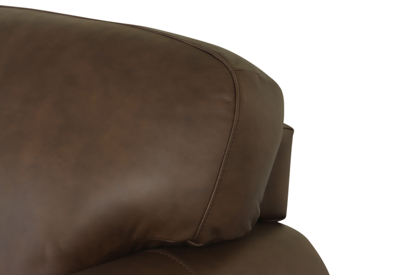 Porto 66\" Traditional Genuine Leather Loveseat - Chocolate