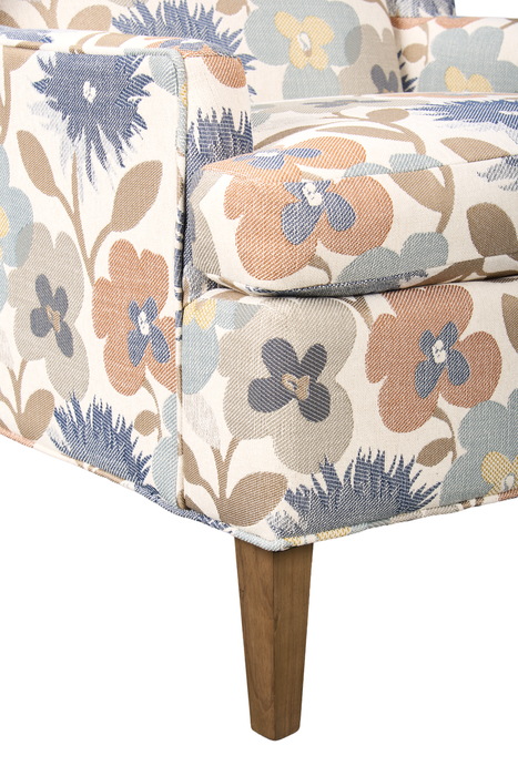 Made in Canada Sofa Lab Customizable Wingback 30\" Fabric Accent Chair – Dragonfly Accent Fabric 