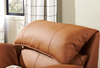 Momento 54" Genuine Leather Power Reclining Chair – Caramel | Fauteuil à inclinaison électrique Momento de 54 po en cuir véritable - caramel