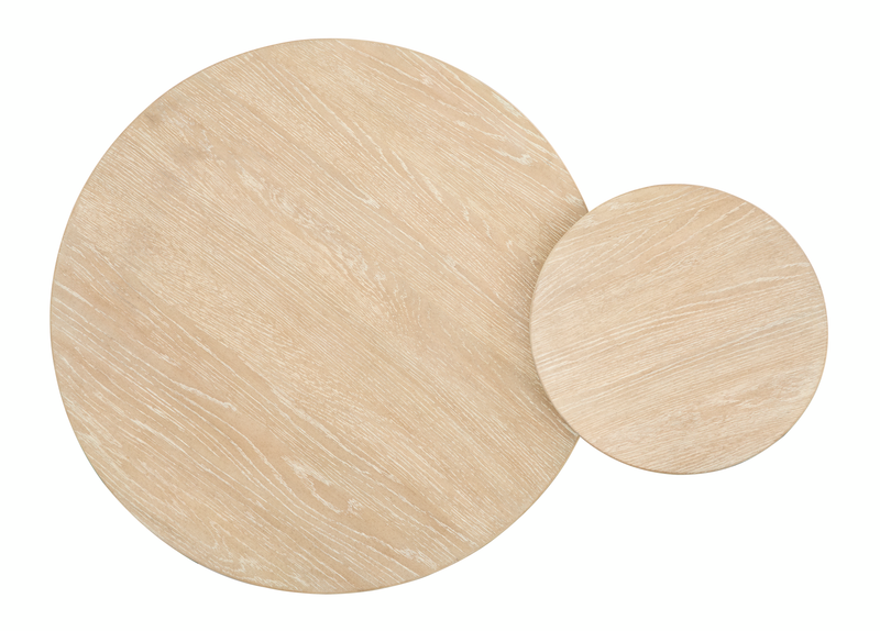Adelaide 2-Pack Nesting Round Accent Tables - Sanibel Brown