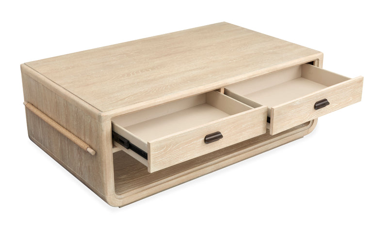 Adelaide 50\" Coffee Table with Storage and Casters - Sanibel Brown