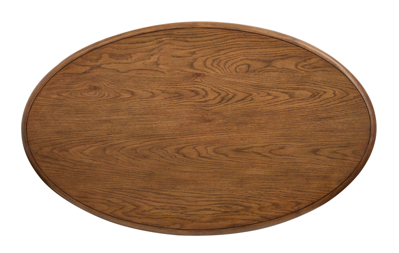 Baltic 30\" Contemporary Coffee Table with Shelf - Tawny Brown