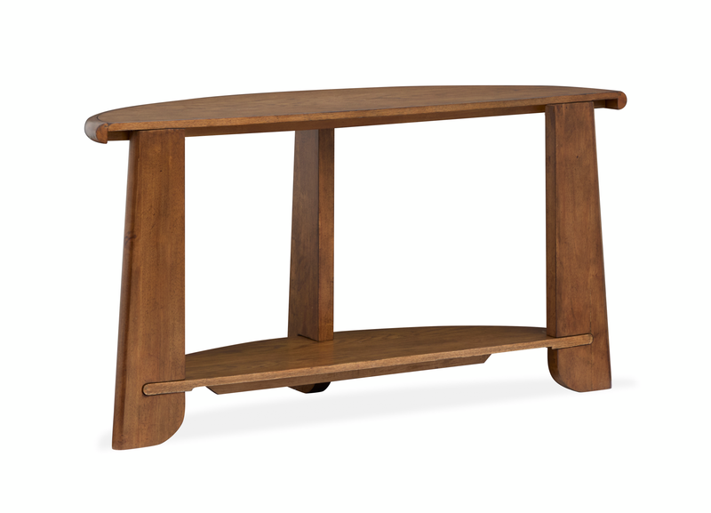Baltic 54\" Contemporary Sofa Table with Shelf - Tawny Brown