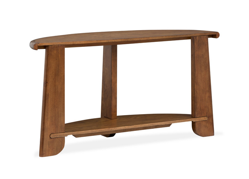 Baltic 54\" Contemporary Sofa Table with Shelf - Tawny Brown