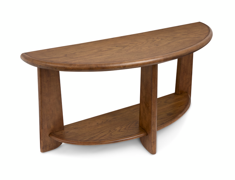Baltic 54\" Contemporary Sofa Table with Shelf - Tawny Brown