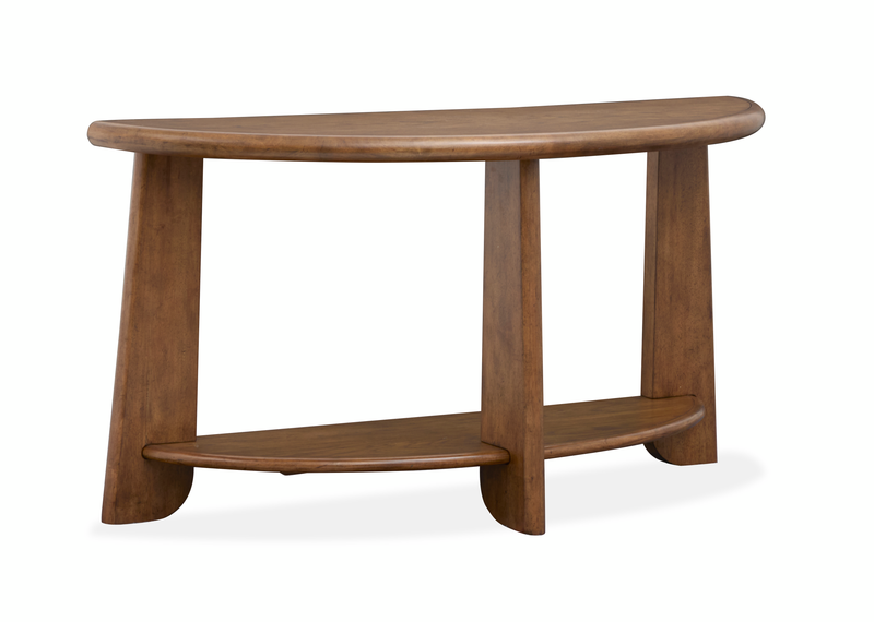 Baltic 54\" Contemporary Sofa Table with Shelf - Tawny Brown