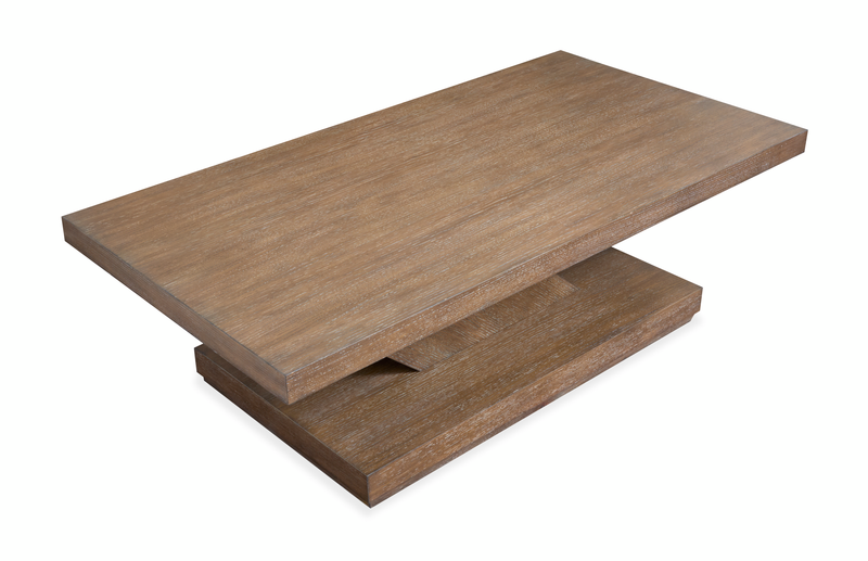 Buckley 54\" Coffee Table with Casters  - Spiced Brown