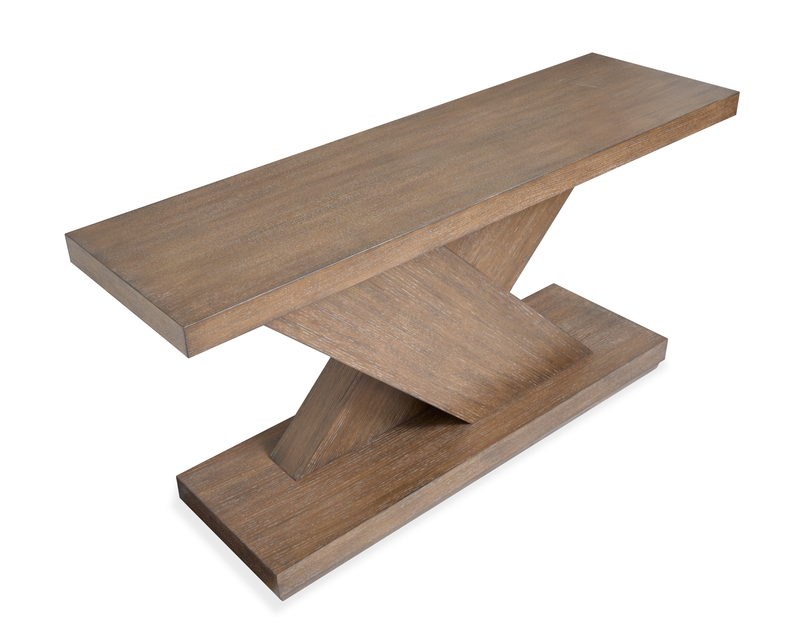 Buckley 54” Modern Wood Sofa Table – Spiced Brown 