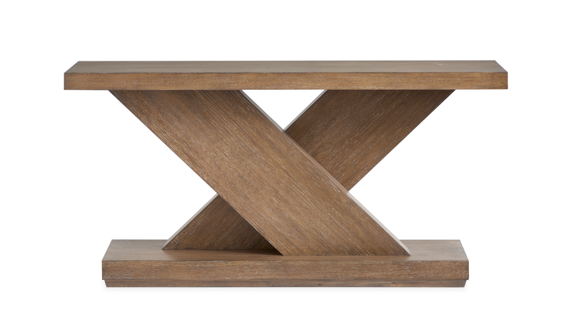 Buckley 54” Modern Wood Sofa Table – Spiced Brown 