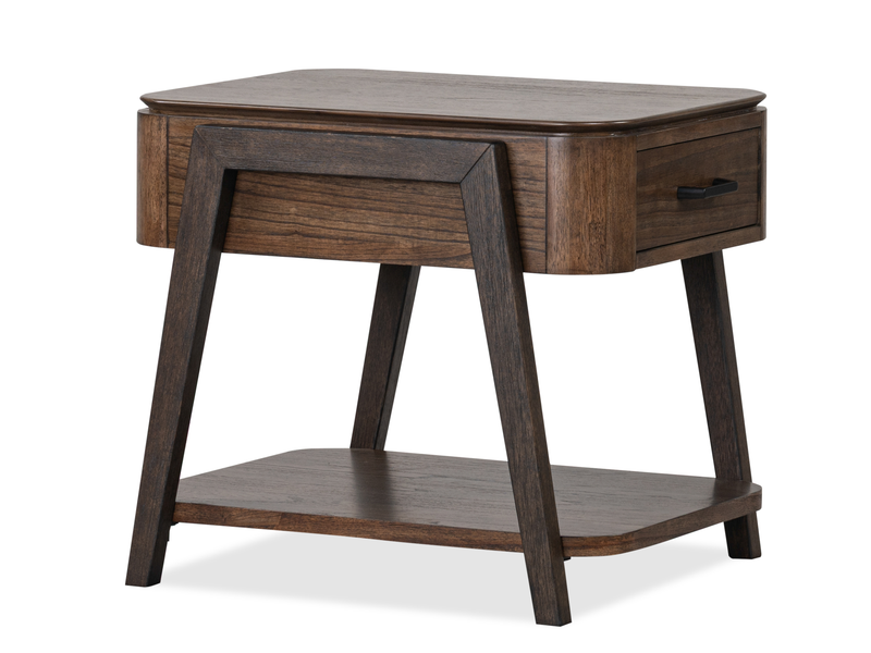 Camdale 22\" End Table with Storage - Chocolate