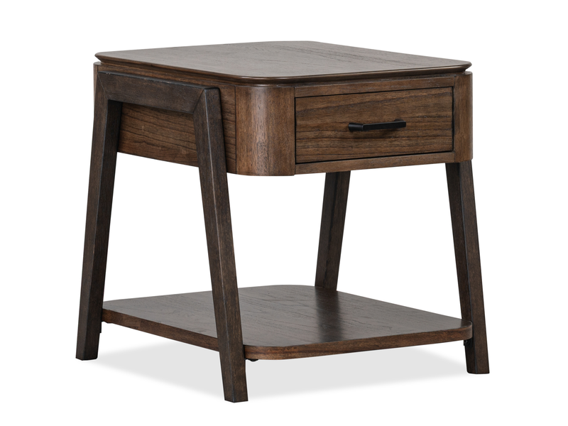 Camdale 22\" End Table with Storage - Chocolate