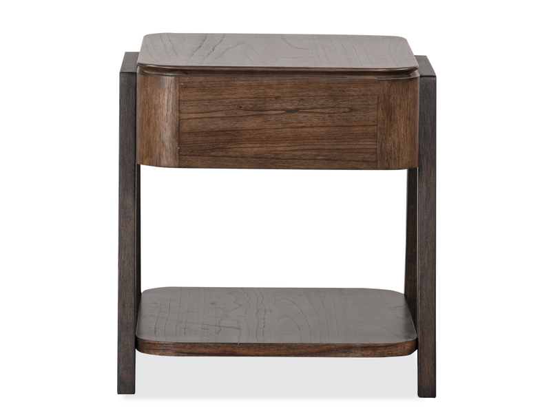 Camdale 22\" End Table with Storage - Chocolate