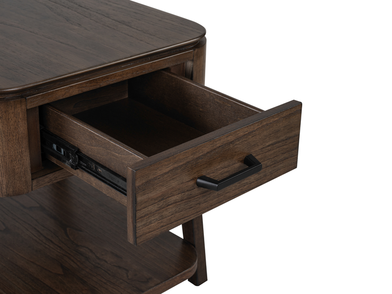 Camdale 22\" End Table with Storage - Chocolate
