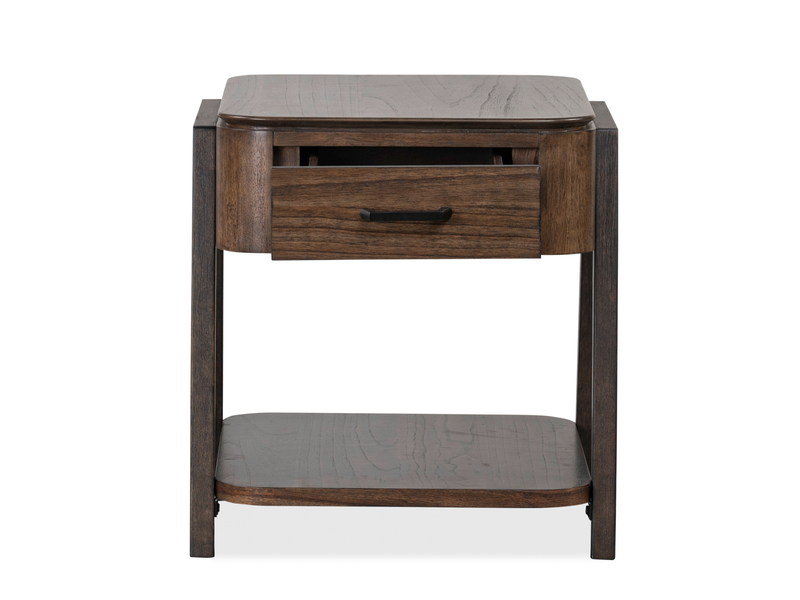 Camdale 22\" End Table with Storage - Chocolate