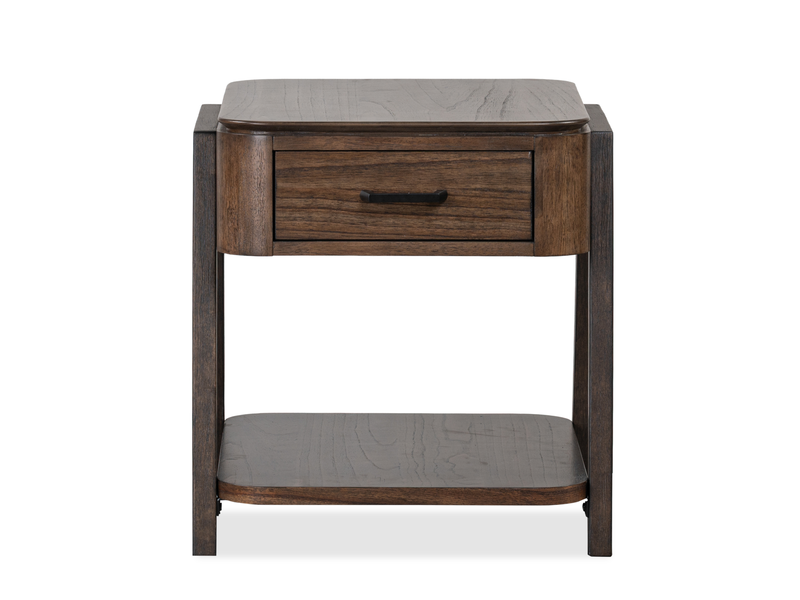 Camdale 22\" End Table with Storage - Chocolate