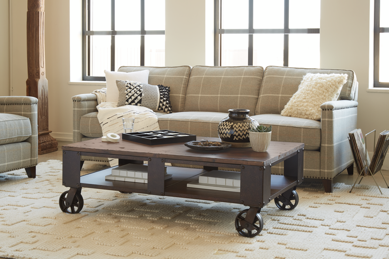 Eastway 52\" Lift-Top Coffee Table with Storage - Distressed Natural Pine