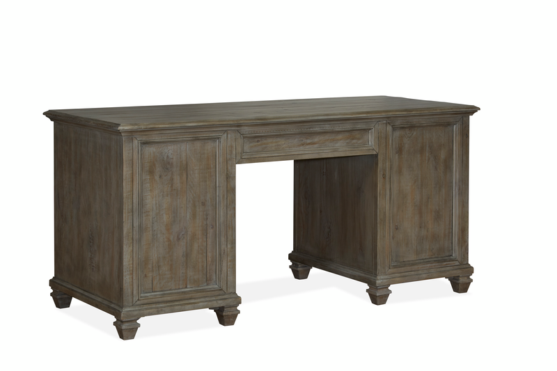 Gerrard 66\" Desk with Storage - Dovetail Grey