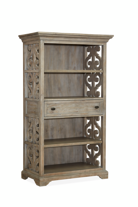 Harold 40\" Bookcase with Adjustable Shelves - Dovetail Grey 