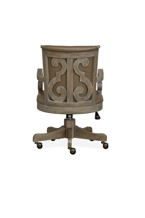 Harold 22.5\" Upholstered Chair with Casters - Dovetail Grey 