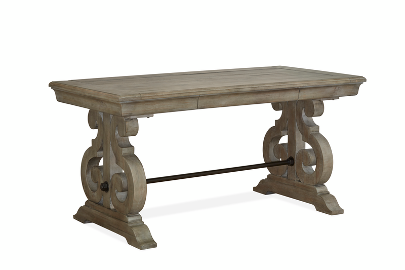 Harold 29.88\" Desk with Storage - Dovetail Grey 