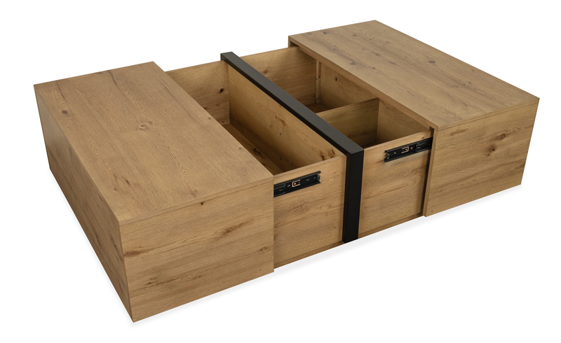 Orsman 42\" Coffee Table with Storage - Rustic Caramel