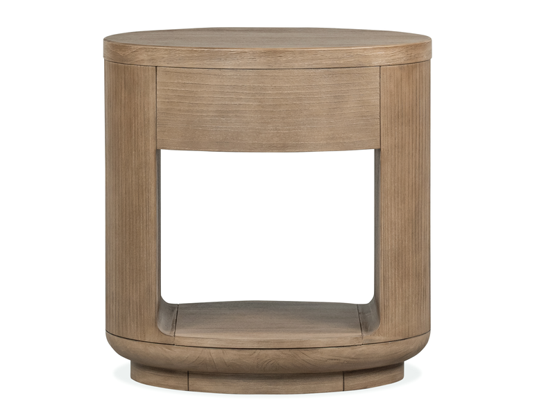 Poplar 24\" End Table with Storage - Chateau Brown