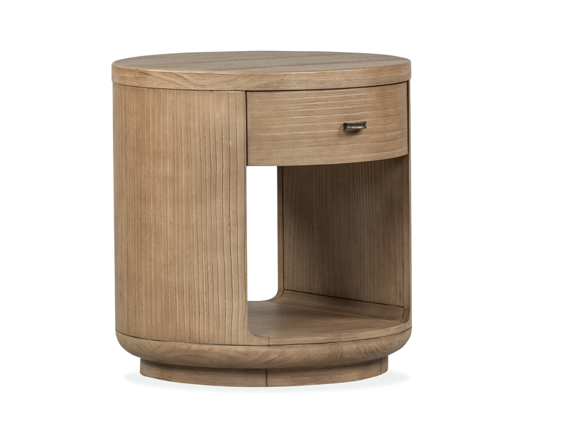 Poplar 24\" End Table with Storage - Chateau Brown
