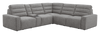 Shaquille O’Neal Home Prestige 6-Piece Sectional with Power Reclining and Power Sliding– Grey 