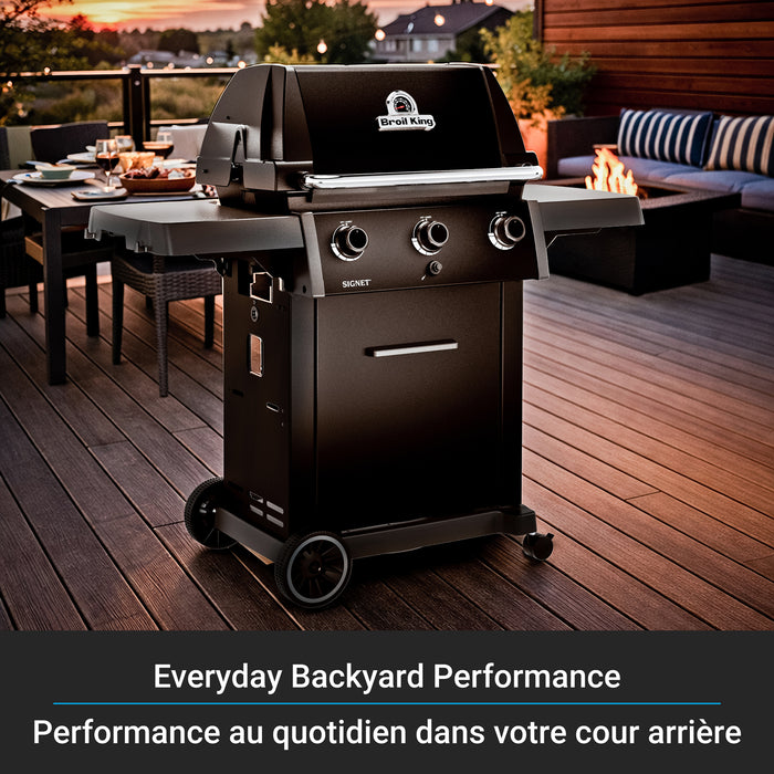 Broil King Signet 320 Shadow 3-Burner 40,000-BTU Natural Gas BBQ - 844157 Grill