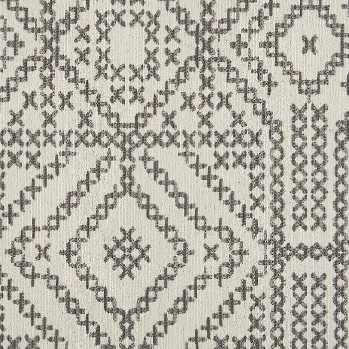 Made in Canada Customizable Sofa Lab The Curve 31\" Fabric Ottoman - Greystone Multicolour