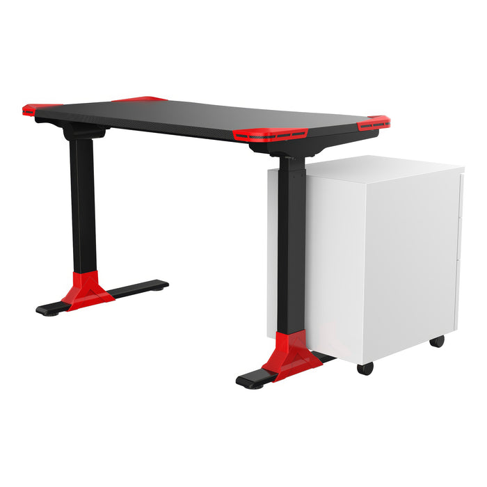 Tygerclaw Sit Stand Gaming Desk - Red