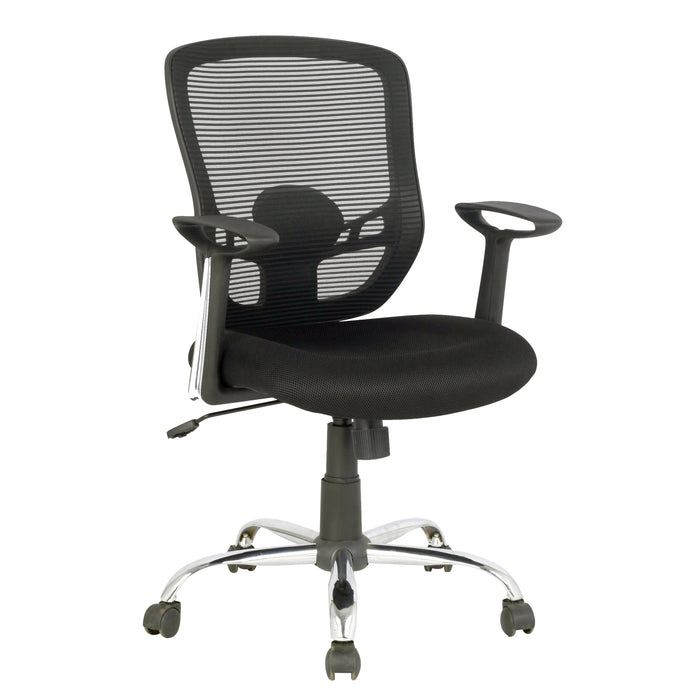 Tygerclaw 25\" Mid Back Mesh Office Chair - Black